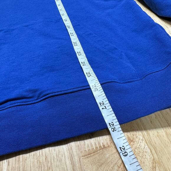 NNO7 NWT Barrow Drawstring Hoodie Print 3383 Men's Blue Size M Pouch Pocket - Picture 9 of 9